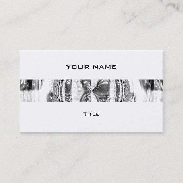 Orb Chrome stripe business card white back (Front)