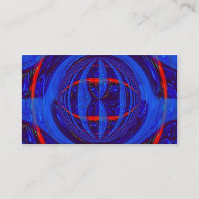 Orb Dark Blue business card (Front)