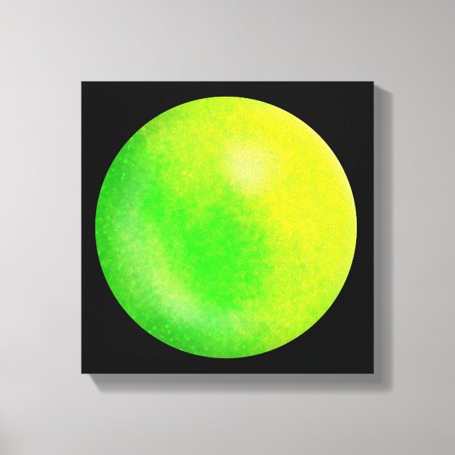 Orb de galaxie de chaux - toile verte de chaux et  (Recto)