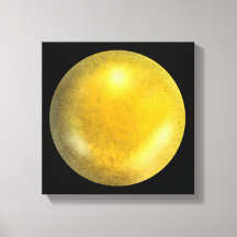 Orb en galaxie or - toile jaune et orange