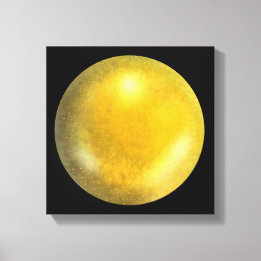 Orb en galaxie or - toile jaune et orange