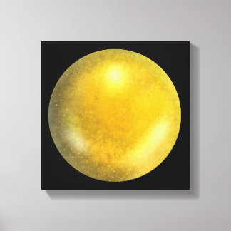 Orb en galaxie or - toile jaune et orange