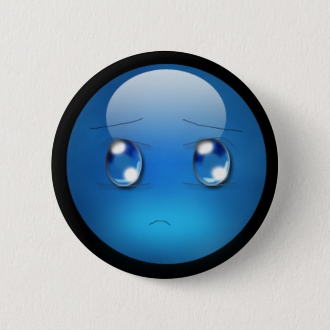 Orb Feelings: Sad 2 Inch Round Button (Front)