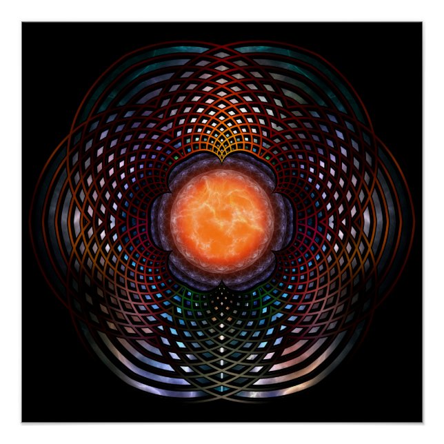 Orb Moon Rings Poster (Front)