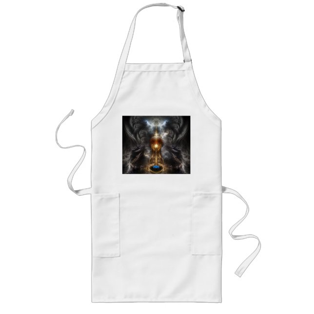 Orb Of Light Fractal Art Apron (Front)
