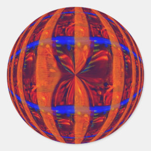 Orb Red sticker round