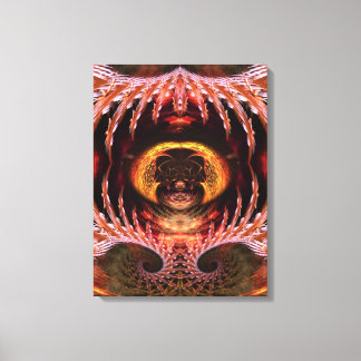 Orb Spirit Tree Fractal Art Fantasy Wrapped Canvas