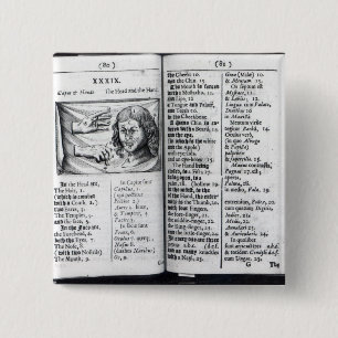 'Orbis Sensualium Pictus' 2 Inch Square Button