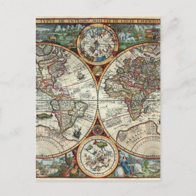 Orbis Terrarum 1594 - Carte du monde (Devant)