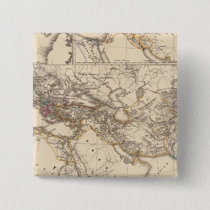 Orbis terrarum regni Persici tempore 2 Inch Square Button