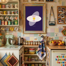 Orbit Girl — Affiche Maximaliste 90s | Chambre Rét