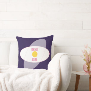 Orbit Girl — Coussin à jeter maximaliste des année