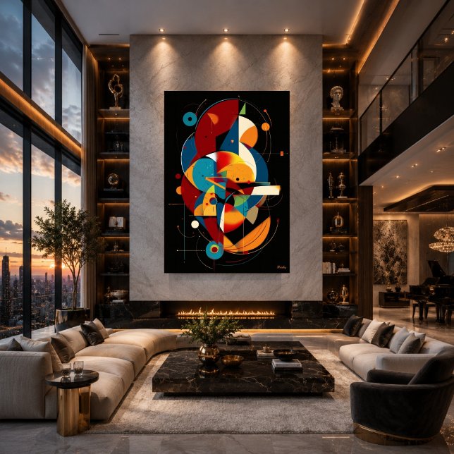 Orbital Alignment – Modern Geometric Abstract Poster (Creator Uploaded)