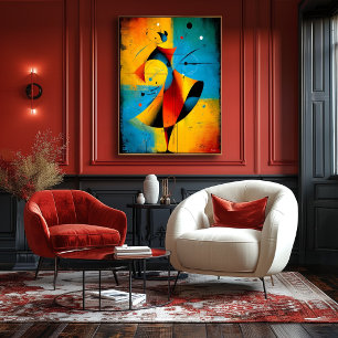 Orbitale Solaire – Art Mural Géométrique Abstrait