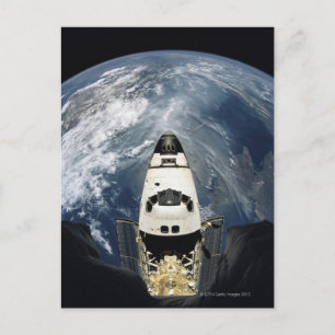 Orbiting Spacecraft Postcard
