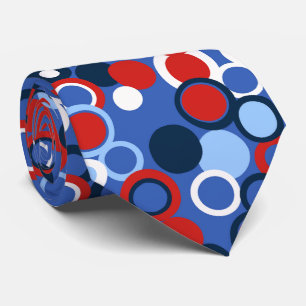 Orbs Polka Dot Abstract Royal Two-sided Tie