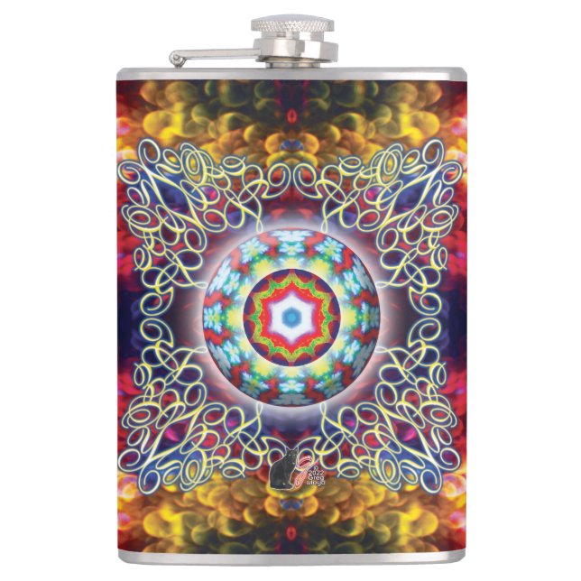 Orbz Kaleid  Hip Flask (Front)