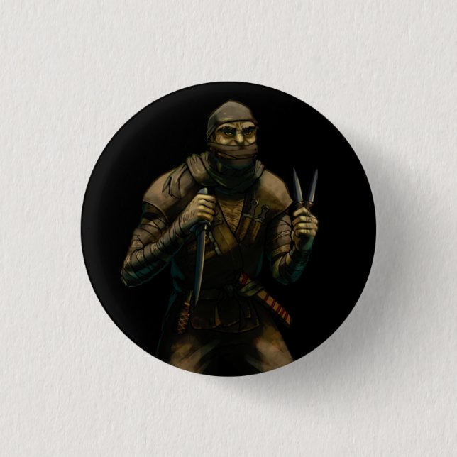 Orc Assassin 1 Inch Round Button (Front)