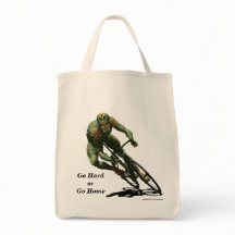 Orc Cyclist Bike Racing Fantasy Art Tote Bag