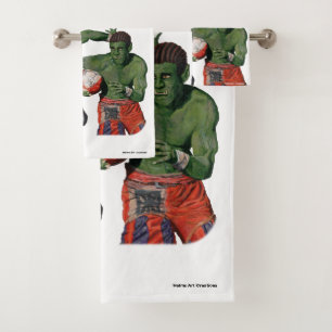 Orc Gladiator Football Sport Fantasy Bath Towels