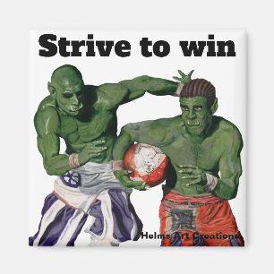 Orc Gladiator Football Sport Imaginaire Magnet