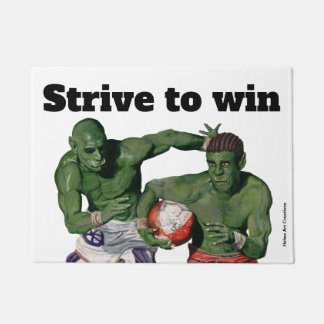 Orc Gladiator Football Sports Doormat