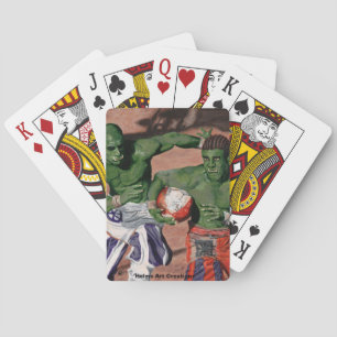 Orc Gladiators Football Fantasy Art Playing Cards