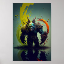 Orc Warrior Fantasy Poster | Gamer Art 2