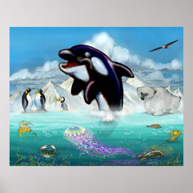 Orca and Arctic Poster (Front)