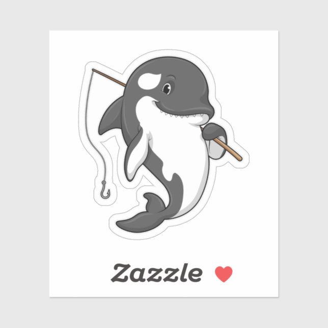 Orca as Fisher with Fishing rod (Sheet)