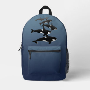 Orca Backpack Killer Whale School Bags Customize