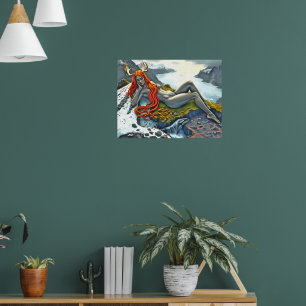 Orca Beneath the Goddess Poster