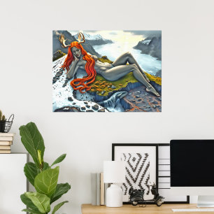 Orca Beneath the Goddess Poster