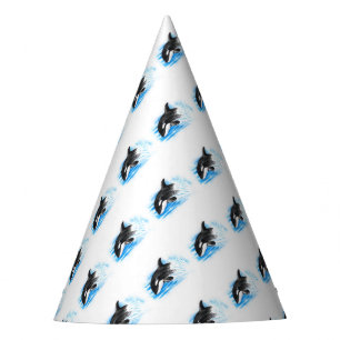 Orca Breaching Party Hat