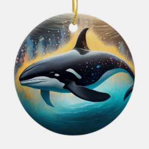 Orca Ceramic Ornament