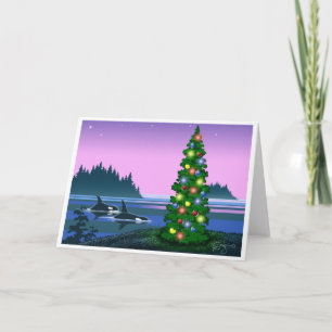 Orca Christmas card