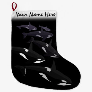 Orca Christmas Stocking Personalized Killer Whale