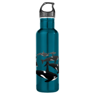 Orca Custom Killer Whale Art Bottles