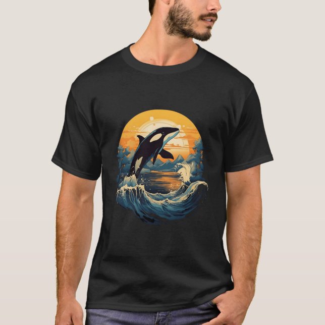 Orca Er Whale Orca T-Shirt (Front)