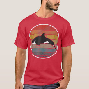 Orca Family Vintage Retro Art, Killer Whale Family T-Shirt