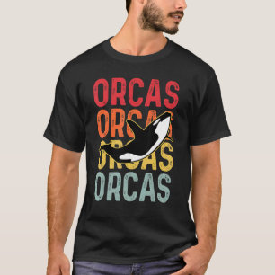 Orca Family Vintage Retro Killer Whale Family T-Shirt