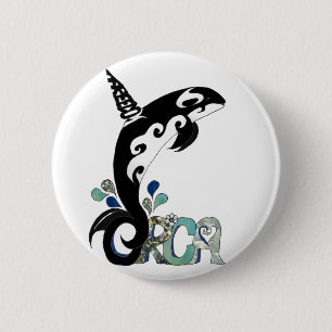 Orca Freedom Art 2 Inch Round Button