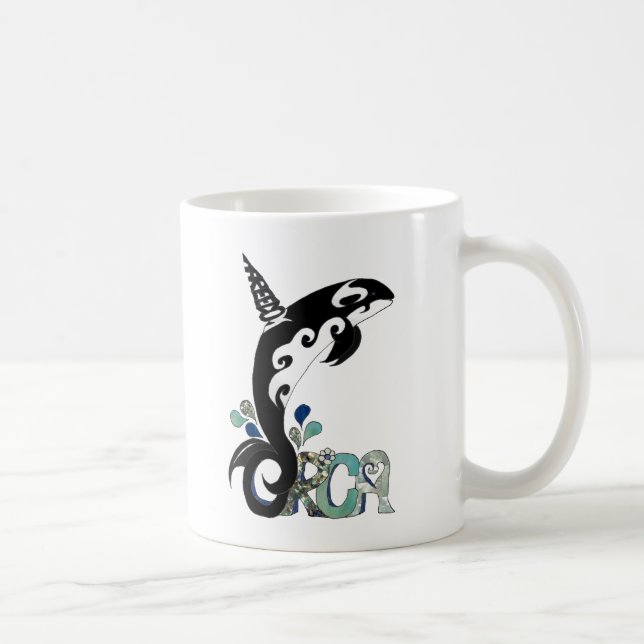 Orca Freedom Art Coffee Mug (Right)