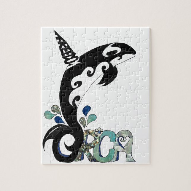 Orca Freedom Art Jigsaw Puzzle (Vertical)