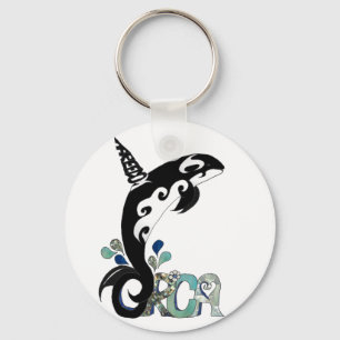 Orca Freedom Art Keychain