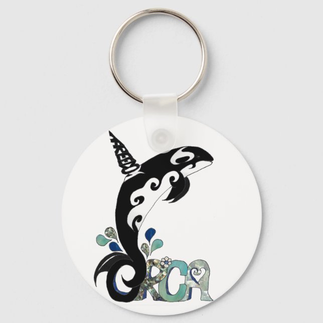Orca Freedom Art Keychain (Front)