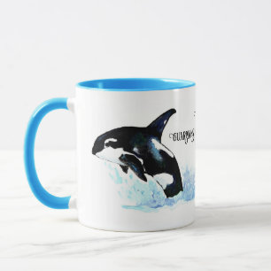 Orca Guardians of the Oceans Watercolor Mug