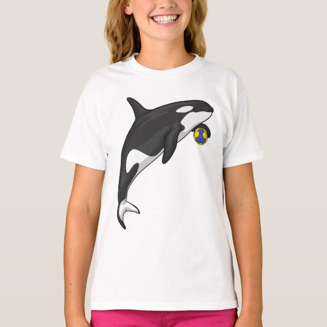 Orca Handball player Handball T-Shirt (Front)