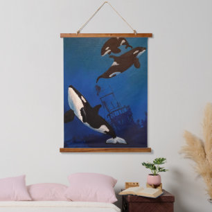 Orca Hanging Tapestry
