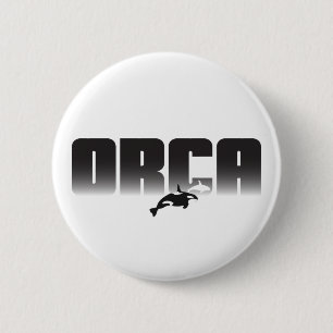 Orca Killer Whale 2 Inch Round Button